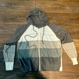 Lightweight zipper sweater. XL